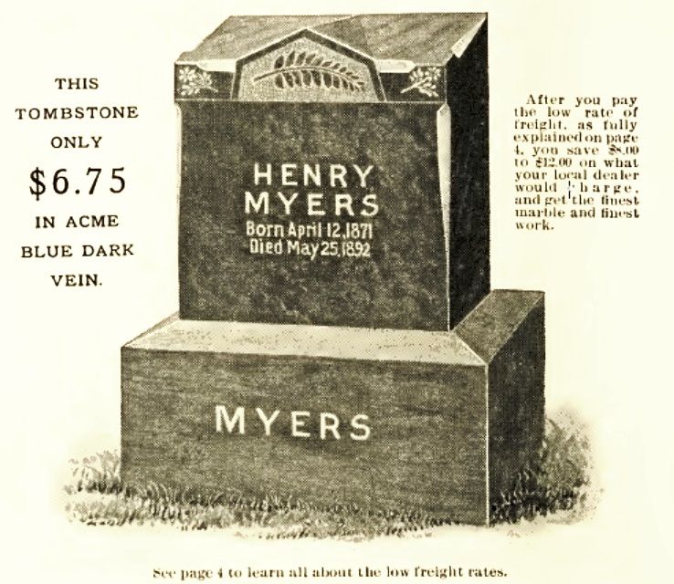 “Perhaps You’d Like to See Our Tombstone Catalog…” Sears Modern Homes